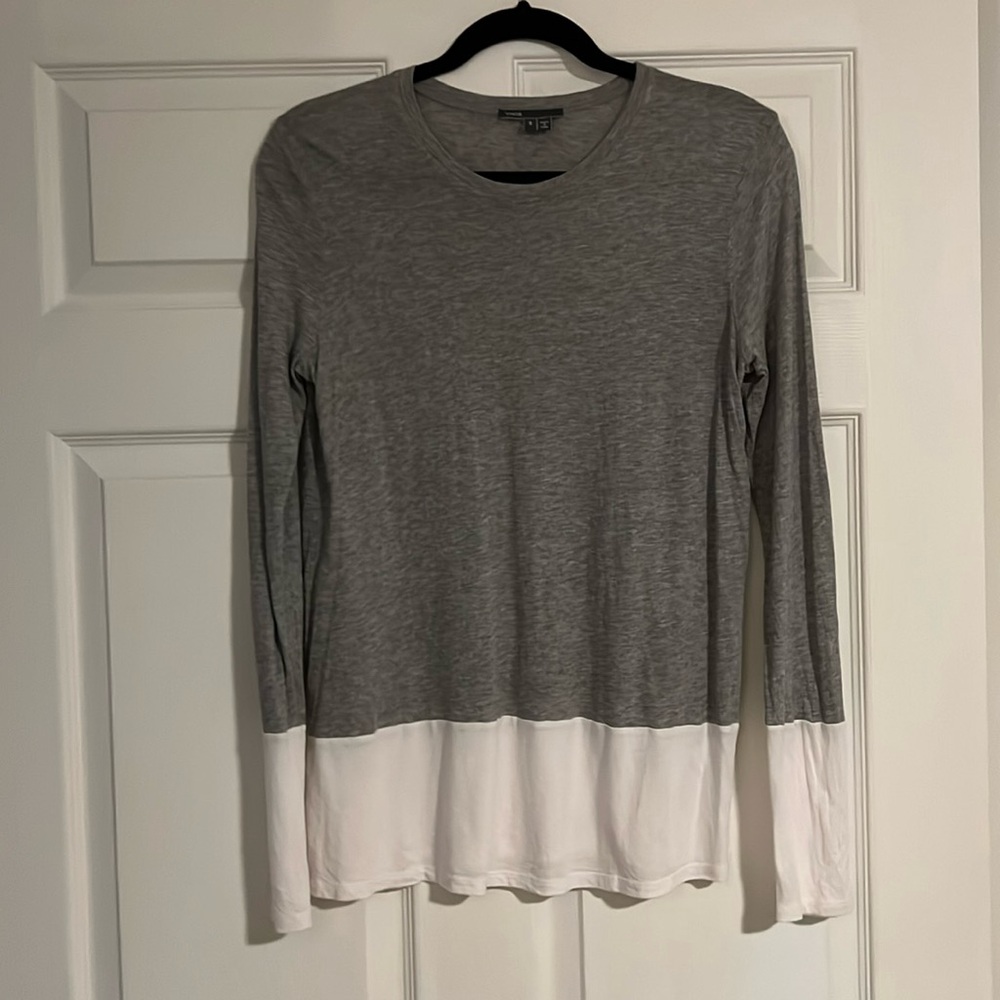 Vince Color Block Long Sleeve Top - image 2